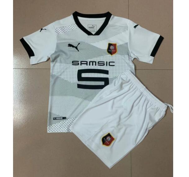 Stade Rennais Kids Away Soccer Kits Shirt with Shorts 2020/21